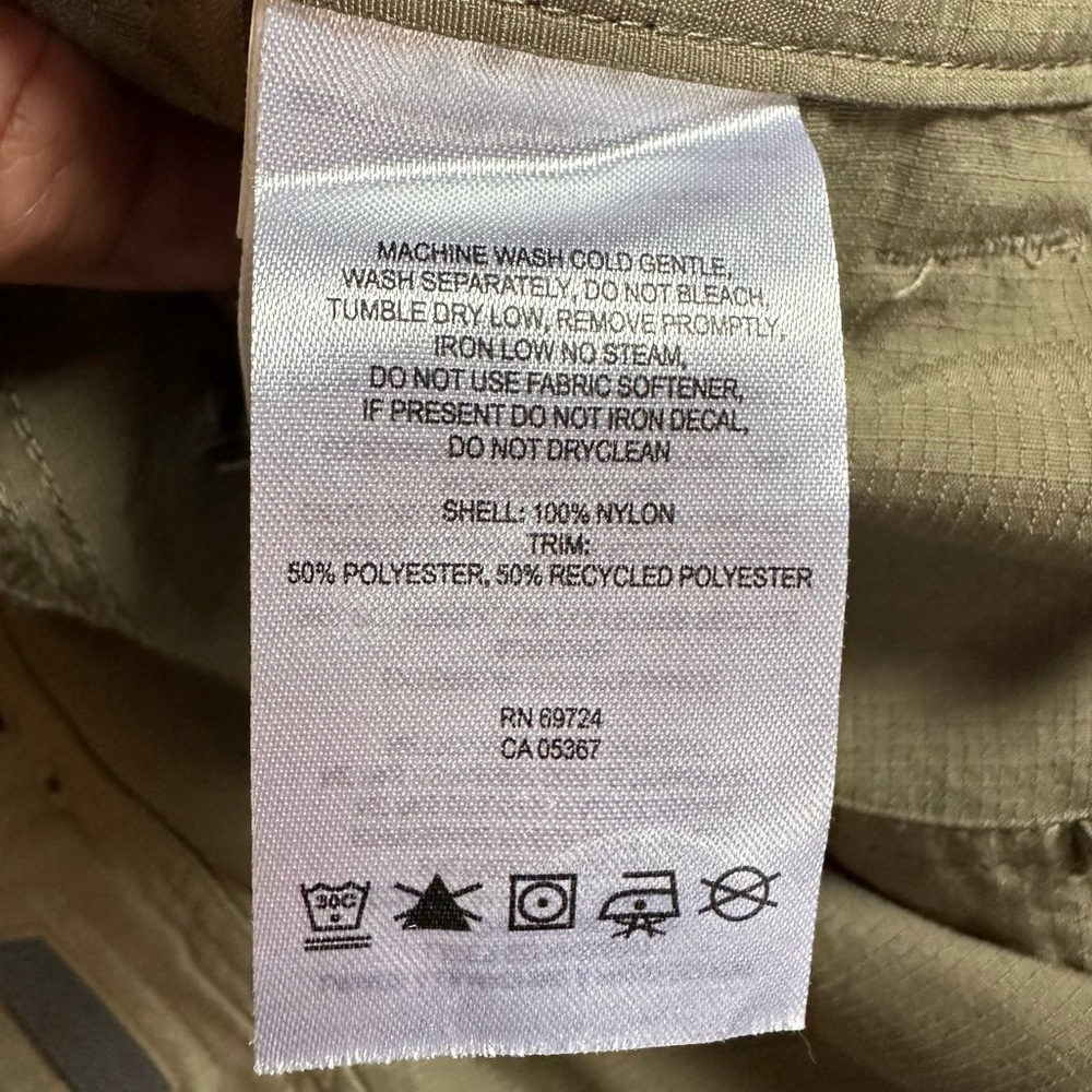 Columbia Men’s Olive Performance Fishing Gear Zip Convertible Pants- Size Large - Picture 12 of 14